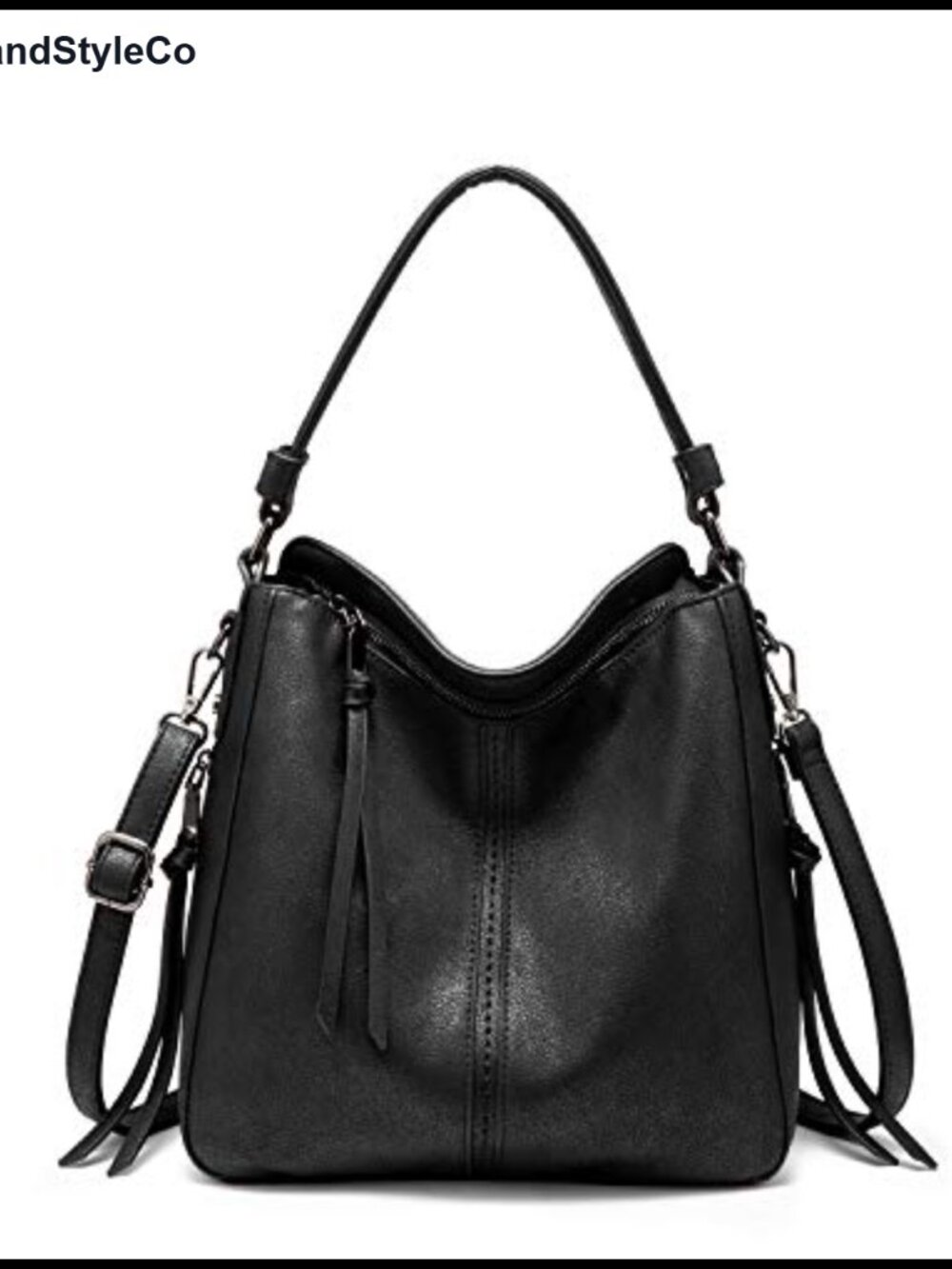 Hobo Crossbody Bag for Women Faux Leather Large Designer Shoulder Purse Handbags